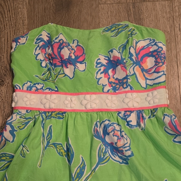 Lilly Pulitzer Langley Strapless Dress Sz 6 F - Picture 2 of 4